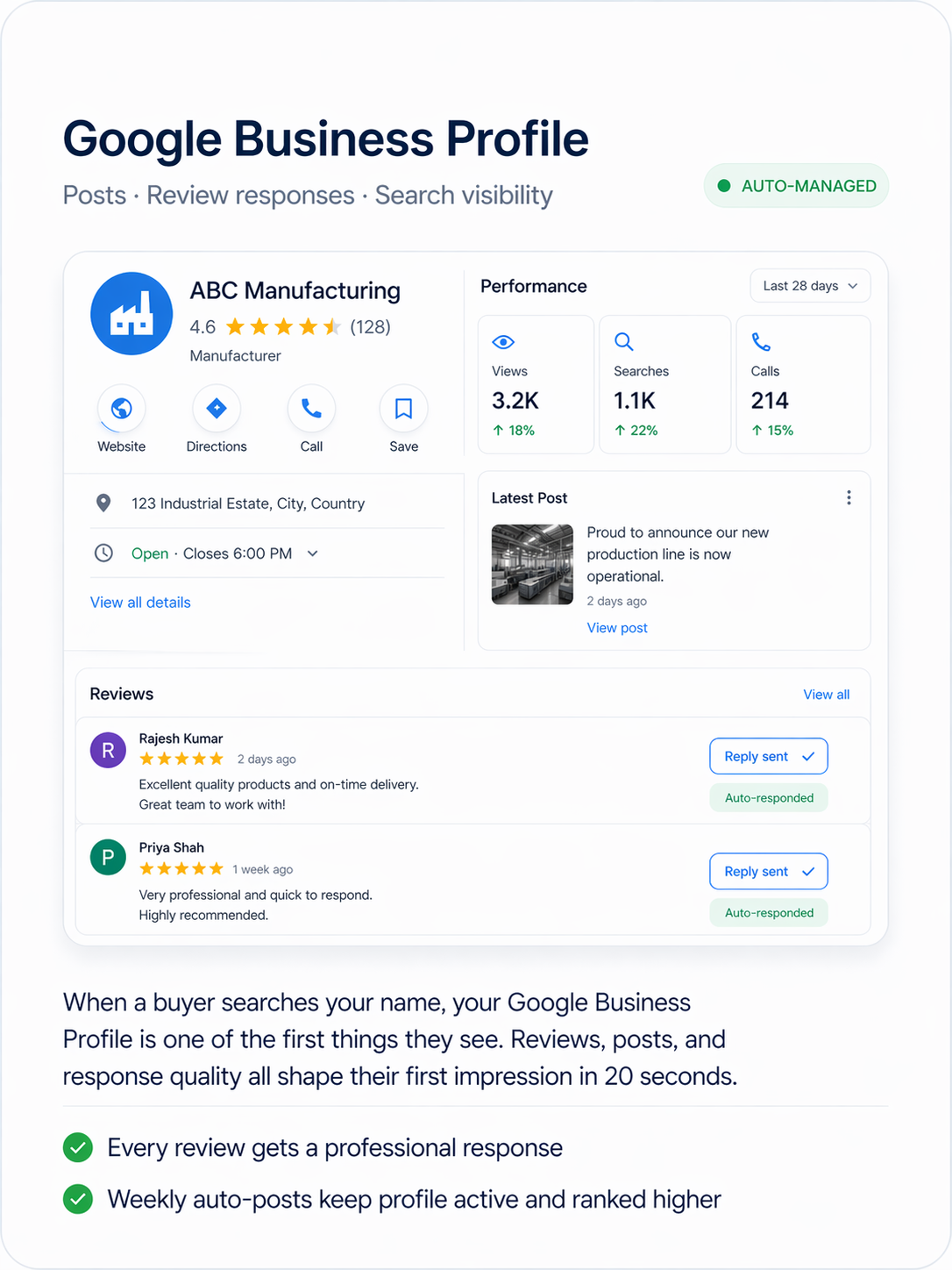 Google Business Profile Management